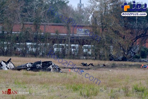 عکس/سقوط هواپیما در لوئیزیانای آمریکا