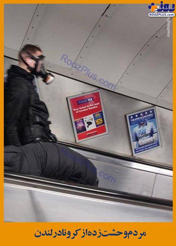 عکس/ مردم وحشت زده از کرونا در لندن