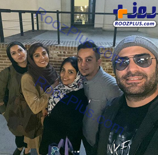 اوقات خوش حدیثه تهرانی و همسرش با دوستانشان +عکس