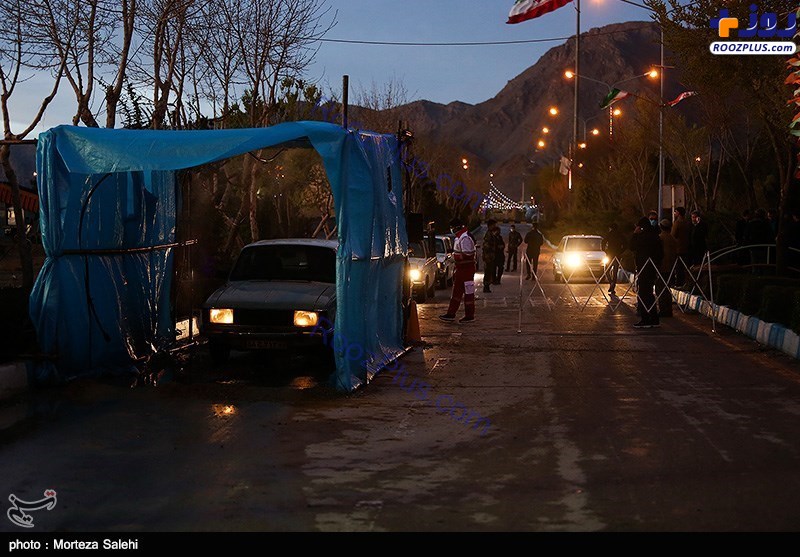 مسدود کردن جاده در طرح فاصله گذاری اجتماعی اصفهان +عکس