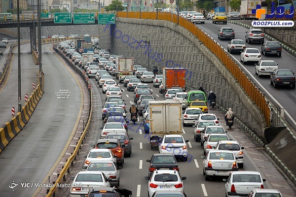 ترافیک تهران در روزهای کرونایی +عکس