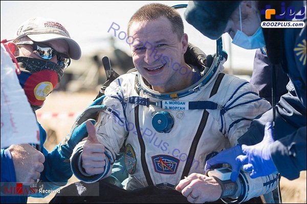 بازگشت فضانوردان روس به زمین +عکس