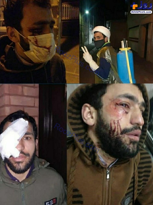 حمله جوان مزاحم مست به طلبه جهادگر +عکس