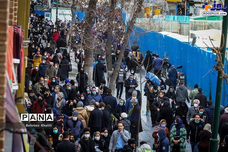 ازدحام نگران کننده مردم در بازار تهران در روزهای کرونایی/عکس