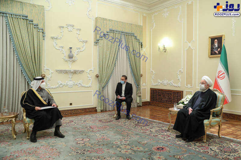 دیدار وزیر خارجه قطر با رئیس جمهور+عکس