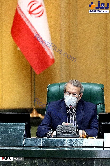 حضور لاریجانی در مجلس پس از بهبودی کرونا +عکس
