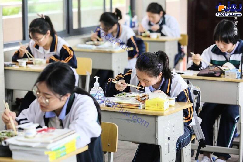 بازگشایی مدارس در ووهان چین+عکس
