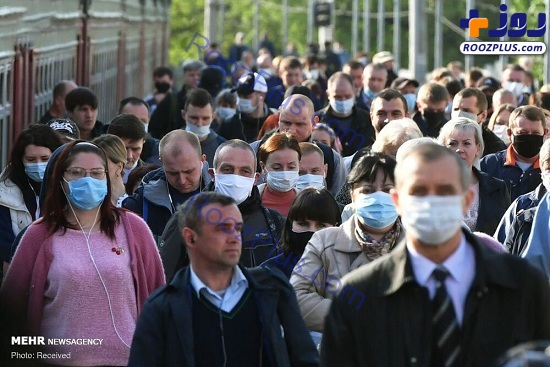 و‌ضعیت قرمز در روسیه و اجباری شدن ماسک + عکس