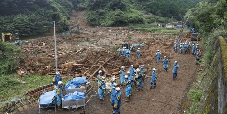 باران و سیل سنگین منجر به کشته شدن 49 نفر در ژاپن شد