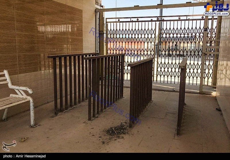 عکس/خلوتی پایانه مرزی مهران در آستانه اربعین