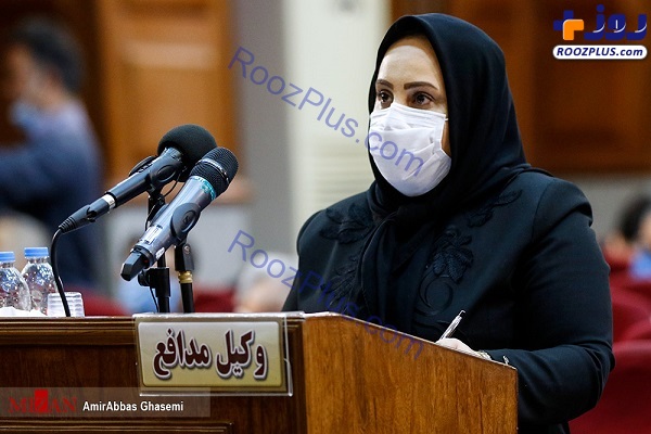 خانم وکیل در دادگاه رسیدگی به اتهامات محمد امامی +عکس