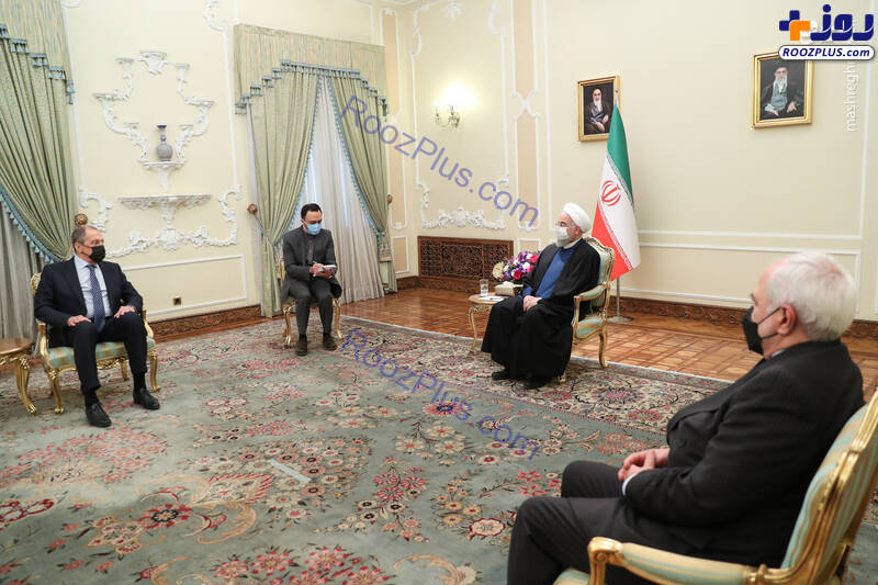 دیدار وزیر خارجه روسیه با روحانی +عکس
