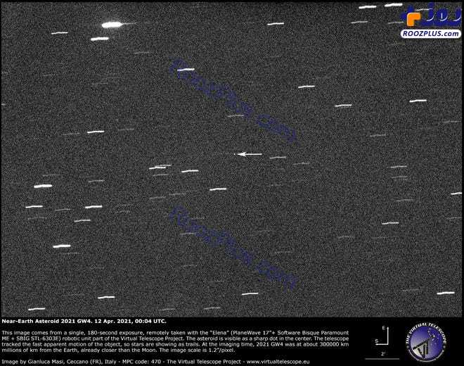 عکس/ عبور سیارک غول پیکر از بیخ گوش زمین