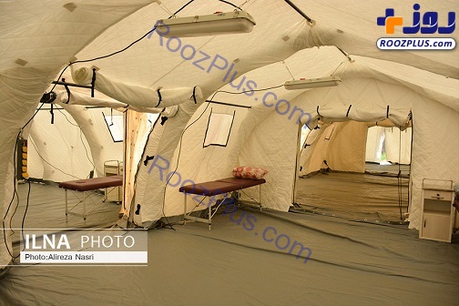 راه اندازی بیمارستان صحرایی در قزوین + عکس