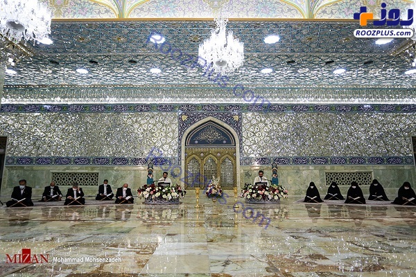 ترتیل‌خوانی قرآن در قم با رعایت فاصله گذاری اجتماعی +عکس