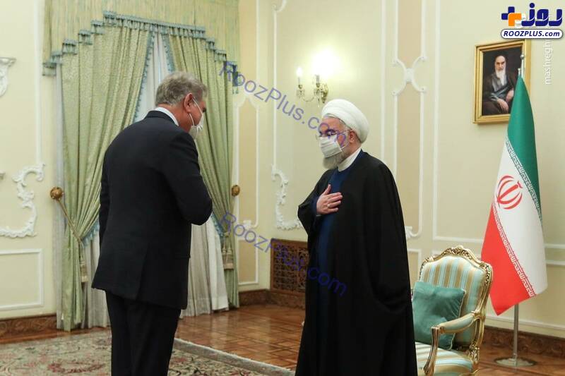 دیدار وزیر خارجه پاکستان با حسن روحانی+عکس