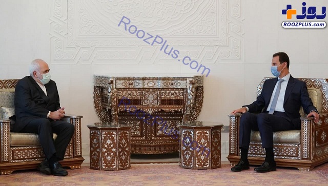 عکس/ دیدار ظریف با رئیس‌جمهور سوریه