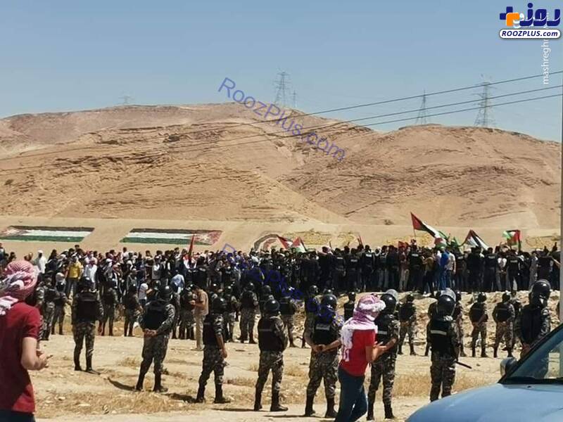اردنی‌ها خود را به مرز فلسطین رساندند/عکس