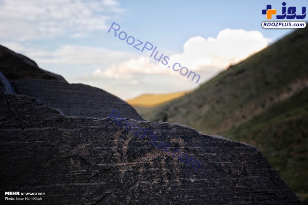 سنگ نگاره های باستانی و دیدنی کوهستان الوند +عکس