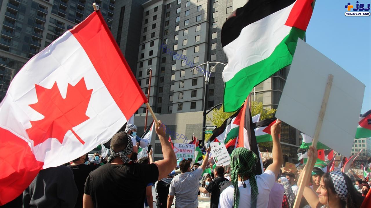 تظاهرات ضد صهیونیستی در کانادا +عکس