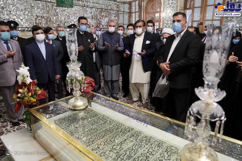 تشرف وزیر امور خارجه پاکستان به حرم رضوی/عکس