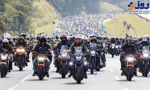 موتورسواری آقای رئیس جمهور+عکس