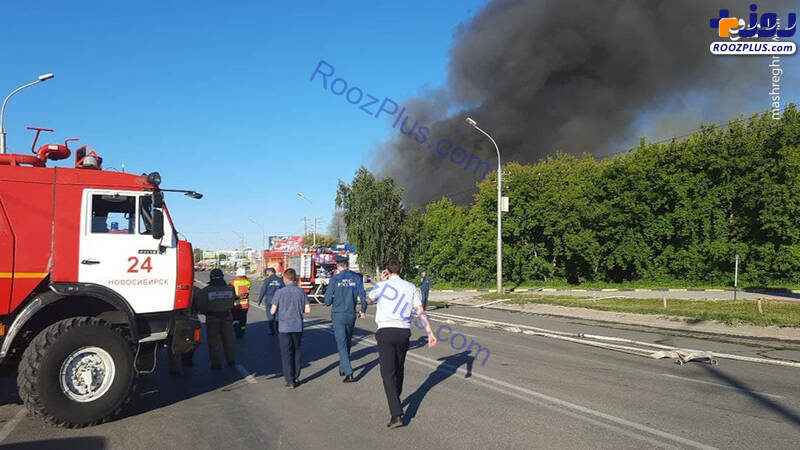 انفجار پمپ‌ بنزین در روسیه+عکس