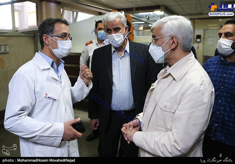 عکس/ بازدید سعید جلیلی از بیمارستان هفتم تیر شهرری