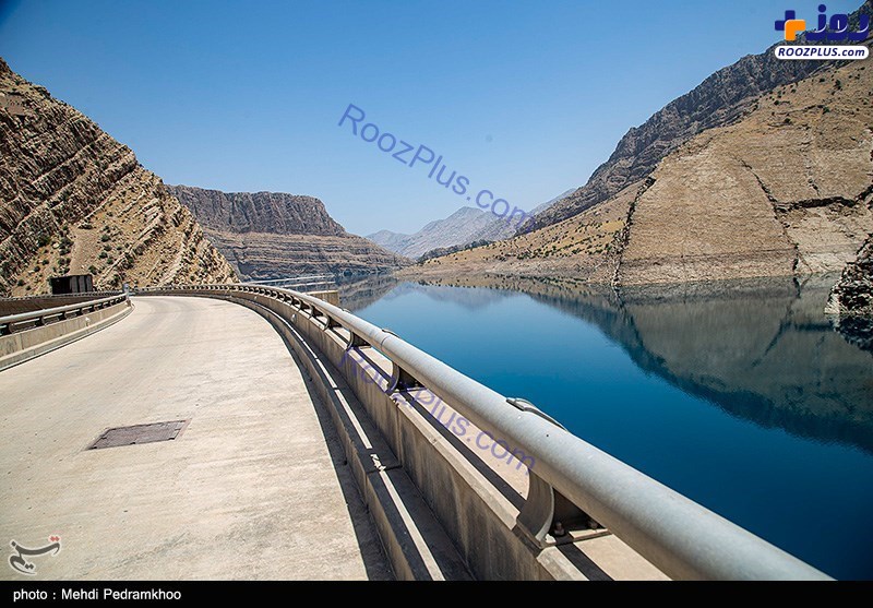 کاهش آب سد شهید عباسپور در خوزستان +عکس