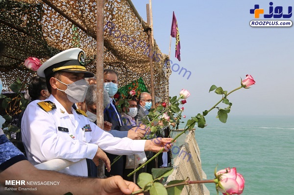 گلباران محل شهادت ۲۹۰ مسافر گلباران در آب های خلیج فارس +عکس