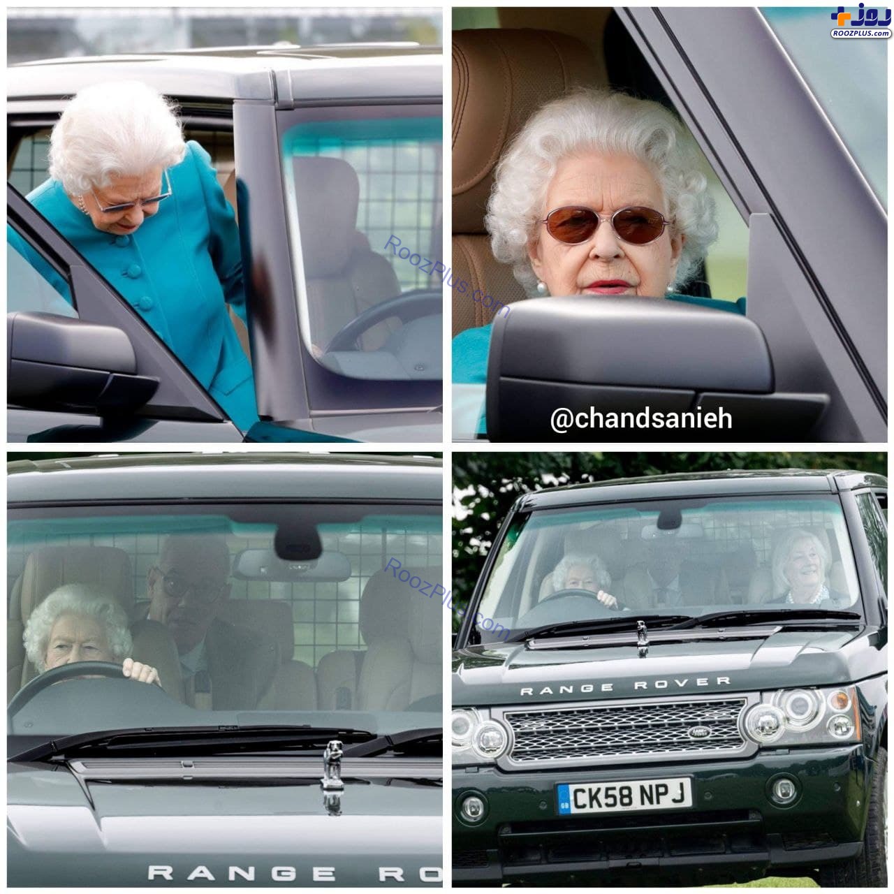 ملکه ۹۵ ساله انگلیس در حال رانندگی +عکس