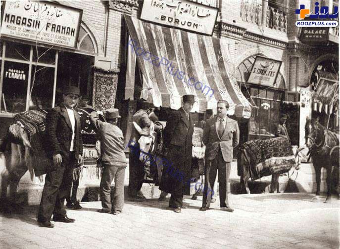 یکی از خیابان‌های تهران در سال ۱۳۱۹ +عکس