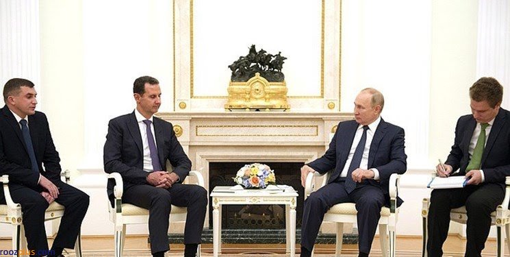 بشار اسد و پوتین در کاخ کرملین دیدار کردند / پوتین به اسد: انتخابات اخیر نشان داد که مردم به شما اعتماد دارند / دولت شما اکنون ۹۰ درصد از خاک سوریه را تحت کنترل خود دارد