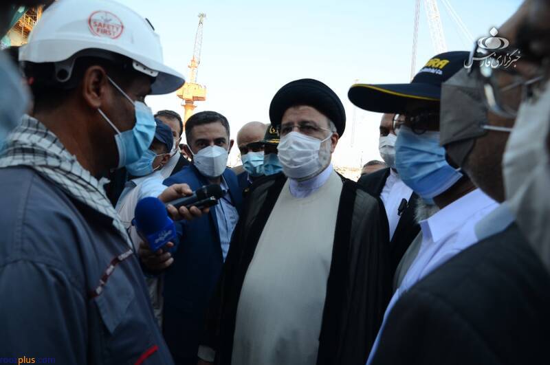 بازدید رئیس جمهور از شرکت صدرا در بوشهر +عکس