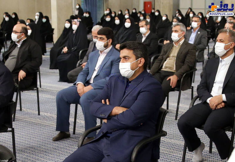 جواد فروغی در دیدار امروز رهبرانقلاب با پرستاران +عکس