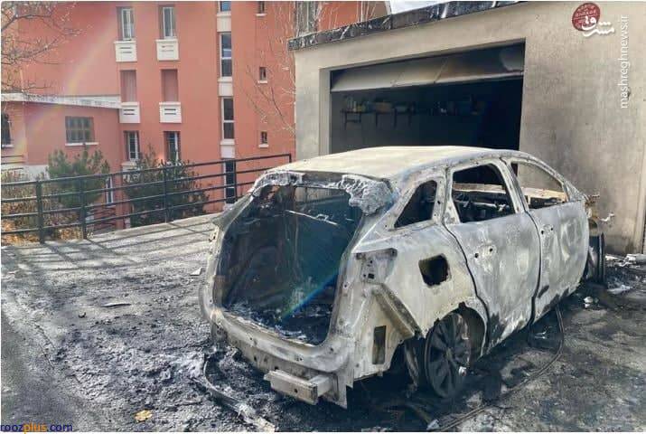 آتش زدن خودروی شهردار «بریانسون» در فرانسه +عکس