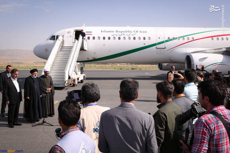 استقبال از رئیس‌جمهور در فرودگاه خراسان‌شمالی/ عکس