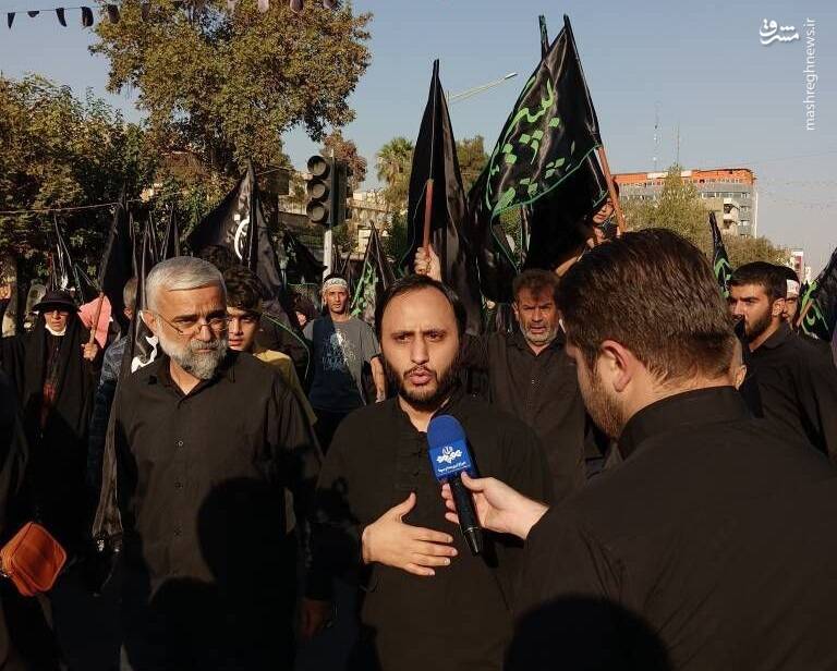 عکس/ حضور سخنگوی دولت در تجمع بزرگ مردم تهران