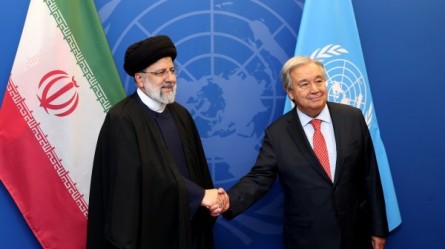 آمادگی ایران برای گسترش صلح و امنیت در جهان و قدردانی گوترش/ رئیسی: بنای جمهوری اسلامی ایران همکاری با سازمان ملل است